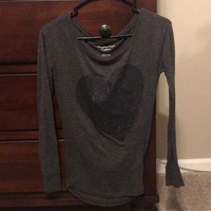 Long sleeve heart top